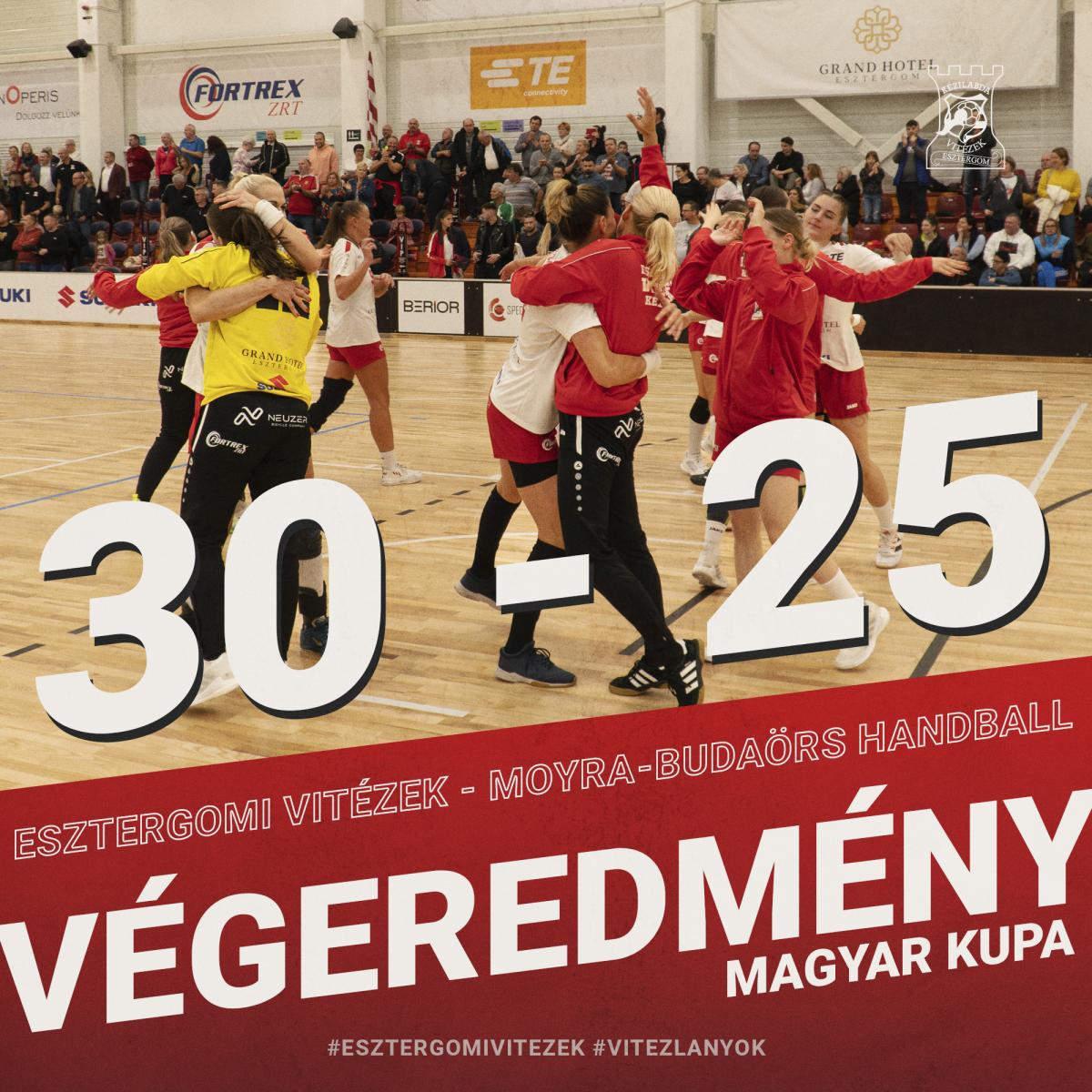 Esztergomi Vitézek - Moyra-Budaörs Handball 30:25 (14:12)