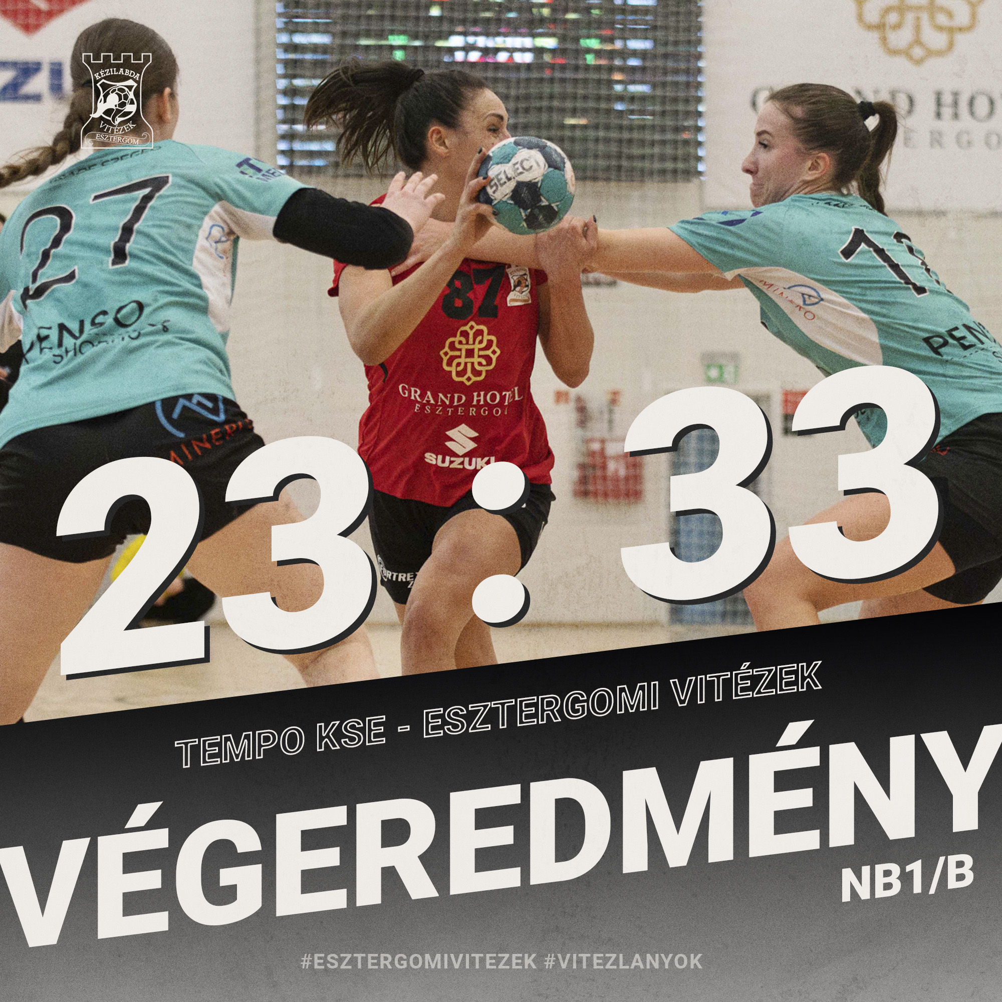Tempo KSE - Esztergomi Vitézek  23:33 (11:17)